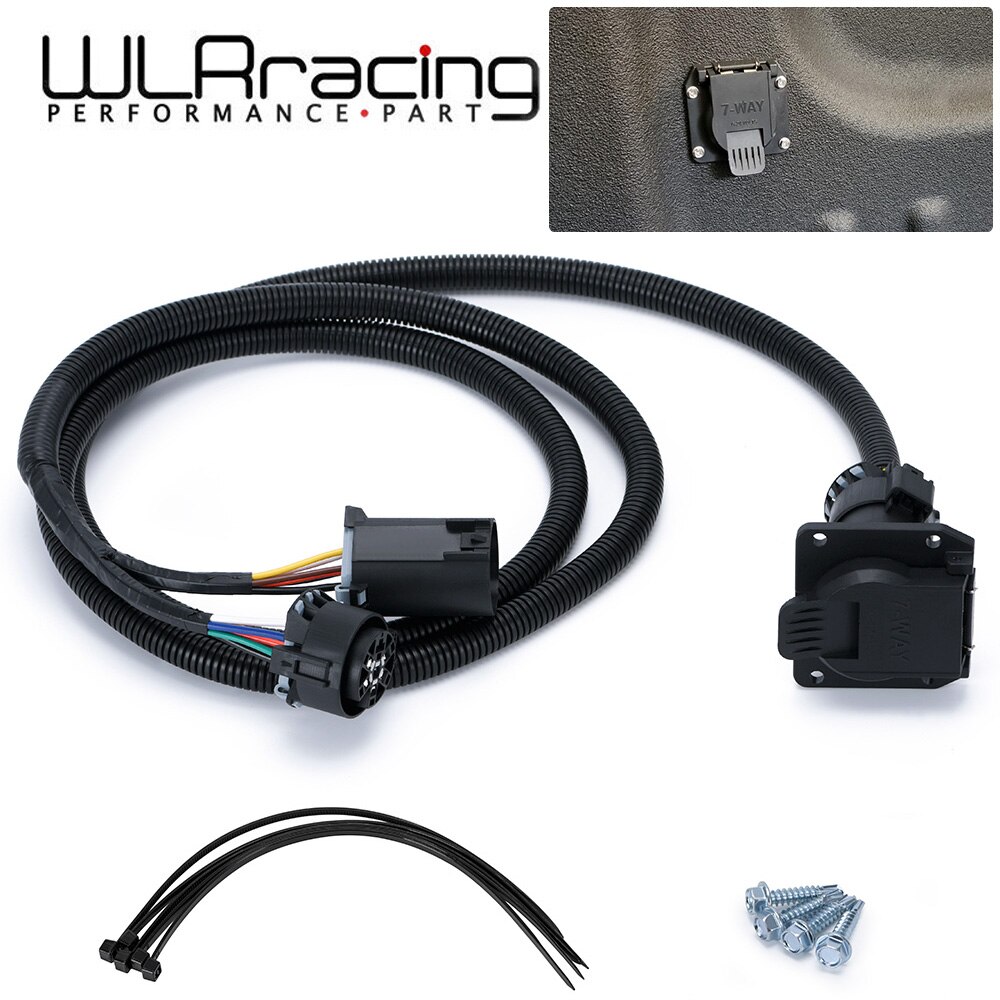 Extensión de arnés de cableado de remolque, accesorio para cama de camión lateral de 7 pies, 7 pines, para Chevrolet, Dodge, Ford, GMC, Nissan, Ram, Toyota, 56070