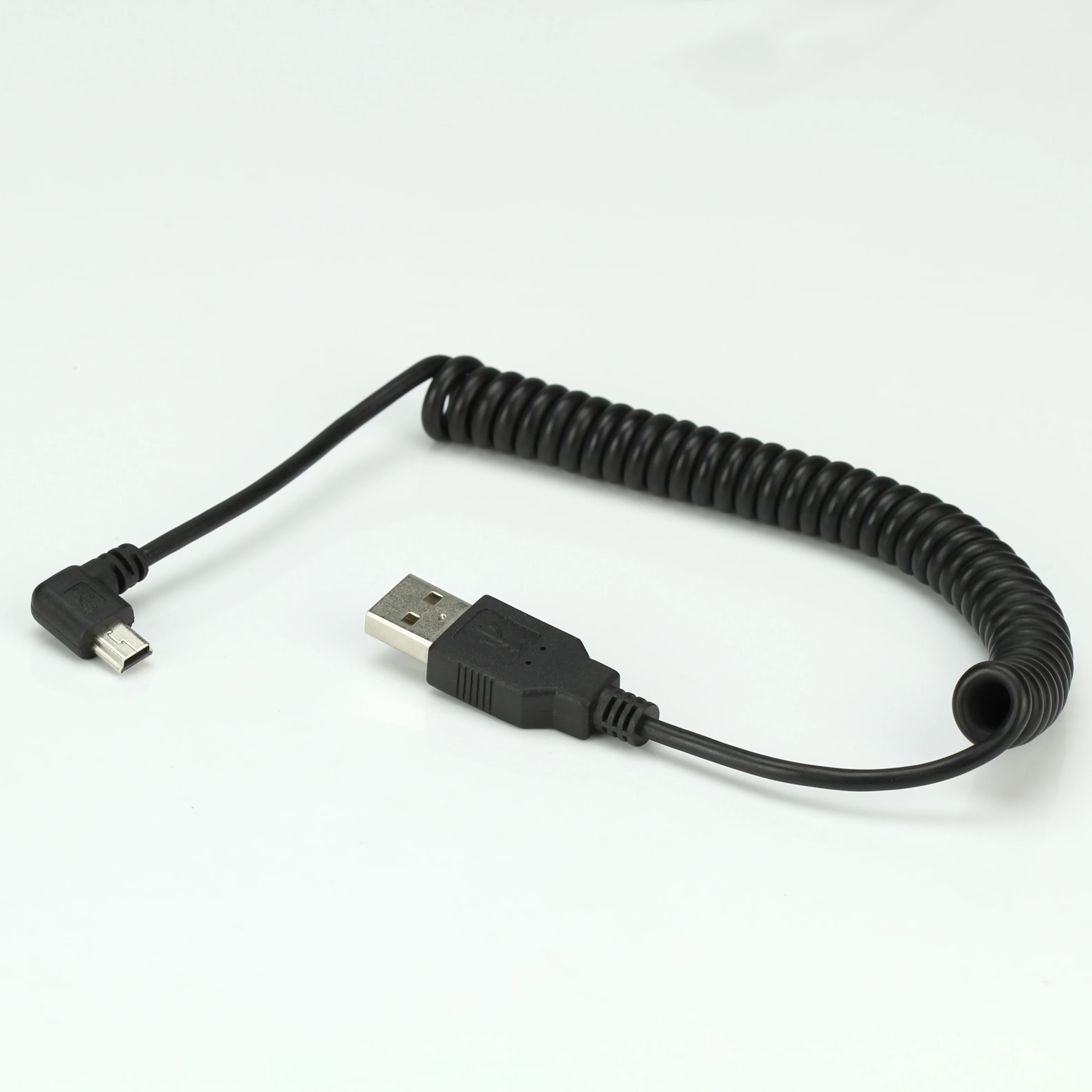 40cm usb 2.0 macho para mini usb 2.0 macho 90 graus mini usb ângulo cima ou baixo ângulo esquerda ou direita cabo de carregamento de dados retrátil