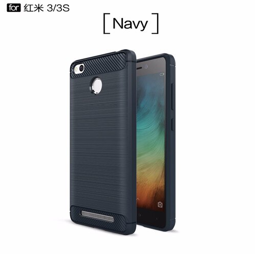 Milieu Carbon Case Voor Xiaomi redmi 3 s Soft Anti-Slip Cover voor xiaomi redmi 3 s telefoon case redmi 3 pro case: 3