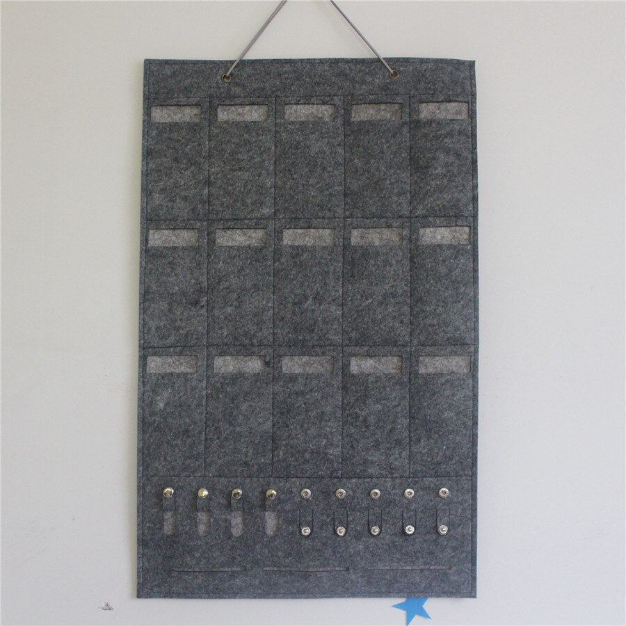 Gaveteiro organizador para óculos, porta-óculos de feltro com 15/25 espaços, para pendurar, armazenar óculos de sol, bolso para parede: 4