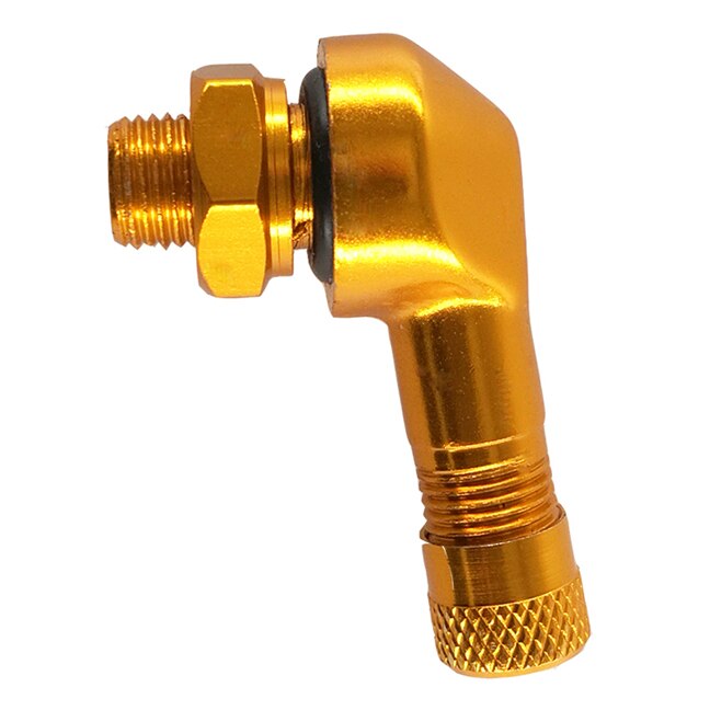 10 stücke Motorrad Reifen Ventil Vorbauten 8,3mm Aluminium Klemme-in schlauchlos Ventile für Motorrad Legierung Reifen Ventil Vorbauten zubehör: golden