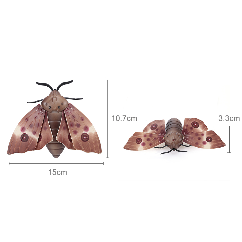 Remote Control Moth Toys Simulated Insect Toys Infrared Sensing Portable RC Toy for Kids for Kids