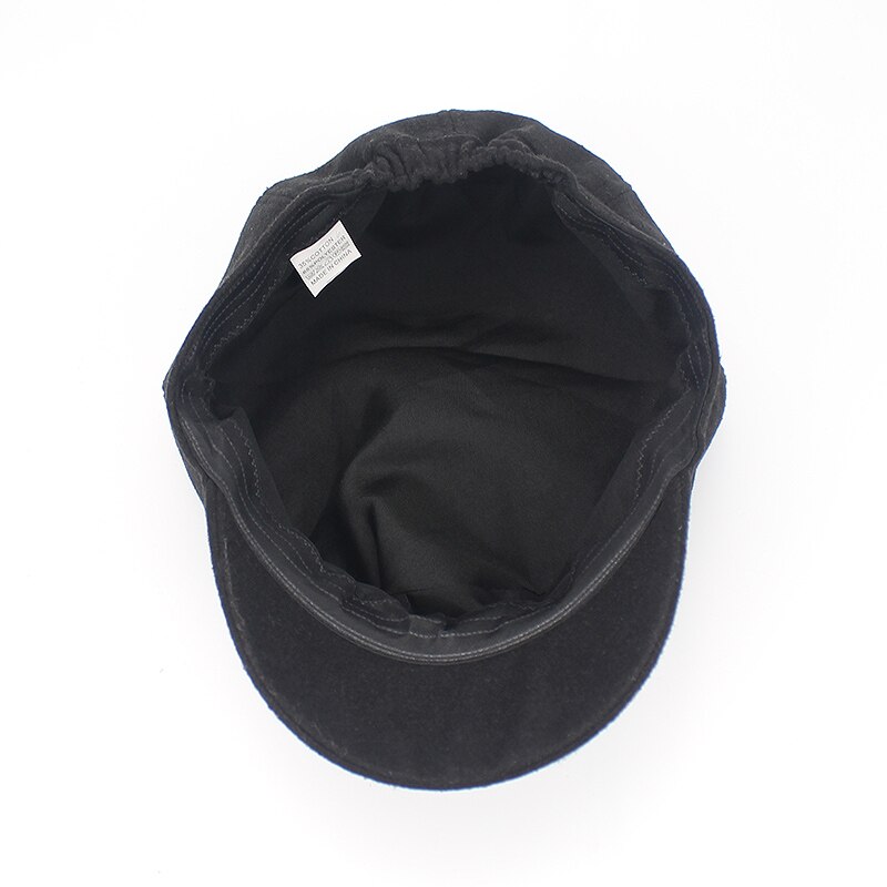 Retro vinter kvinnlig basker duckbill murgröna keps kvinna flicka platt cabbie newsboy varm hatt svart / vin konstnär bomull kvinnor hatt