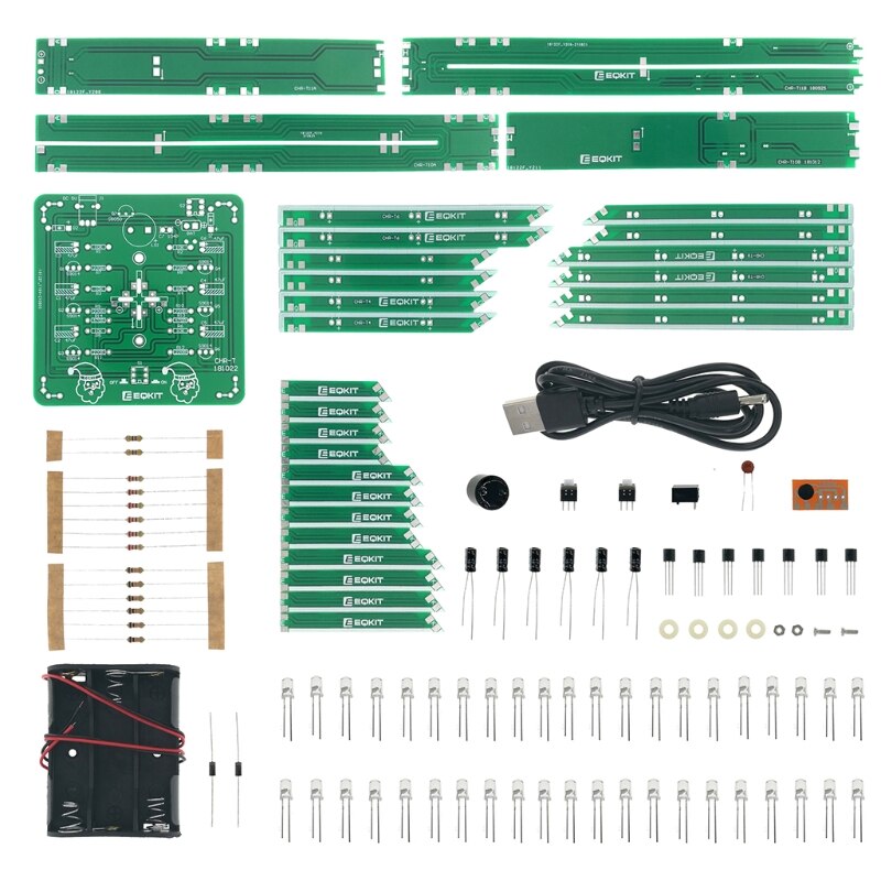 Diy Muziek Kerstboom Solderen Kit Knipperende Led 3D Xmas Tree Elektronische Training Practice Project Montage Set