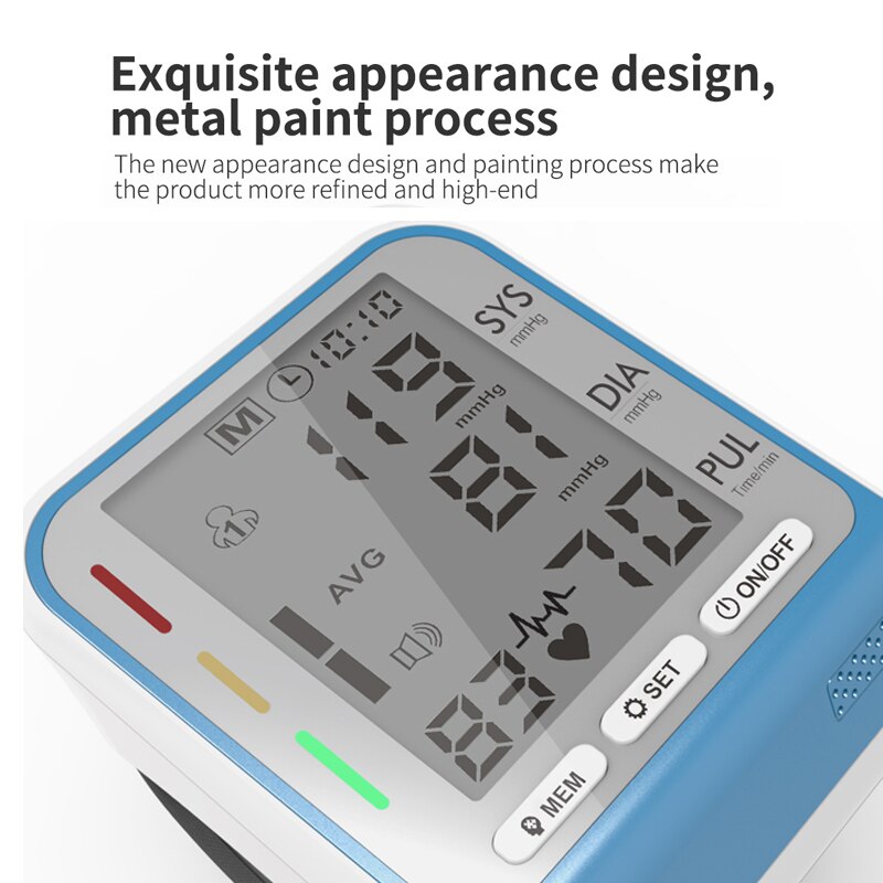 Digitale Arm Blutdruck Monitor тонометр BP hinterleuchtet Blutdruckmessgerät LCD Herz Bewertung Tonometer Tensiometer Gesundheit Pflege Gerät
