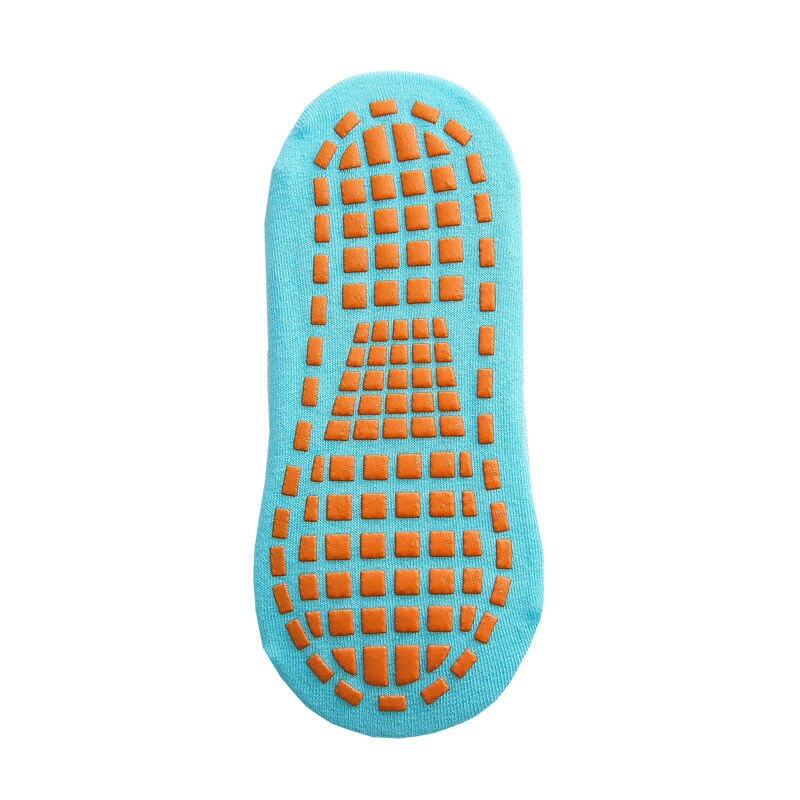 Kids Volwassenen Anti-Slip Sok Trampoline Sok Katoen Ademende Korte Sokken Elasticiteit Sport Jongen Meisje Buiten Kind Sokken: Adult / Sky  blue