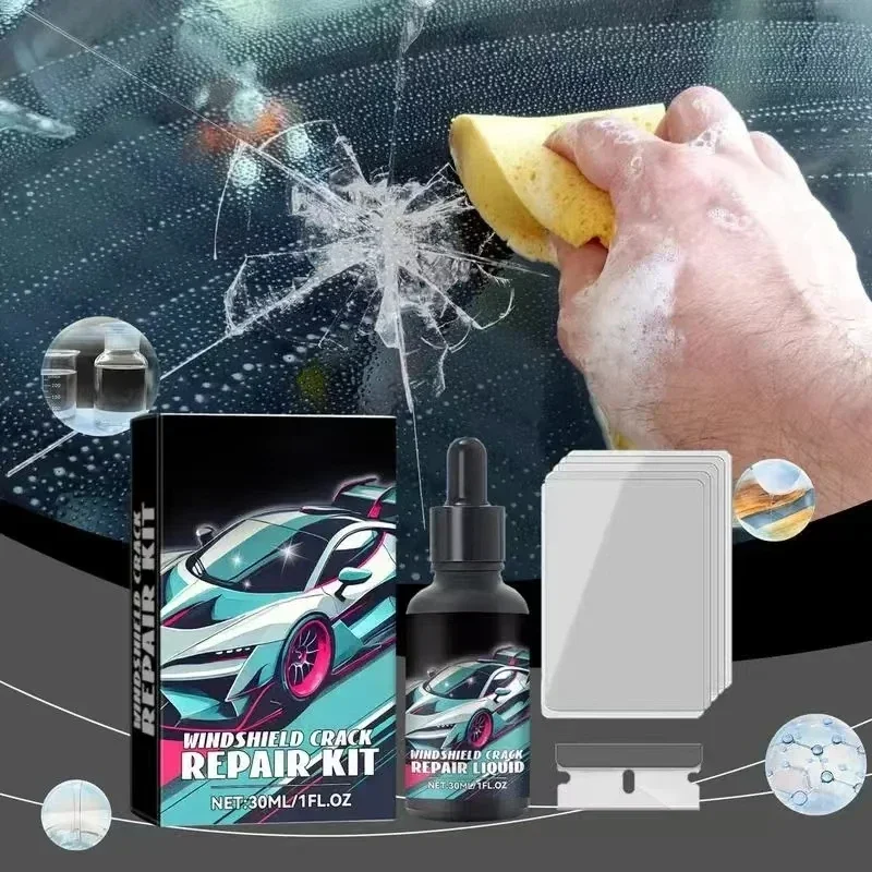 Car Window Cracks Gone Glass Repair Fluid, Quick Windshield Repair Kit Car Window Repair Tools