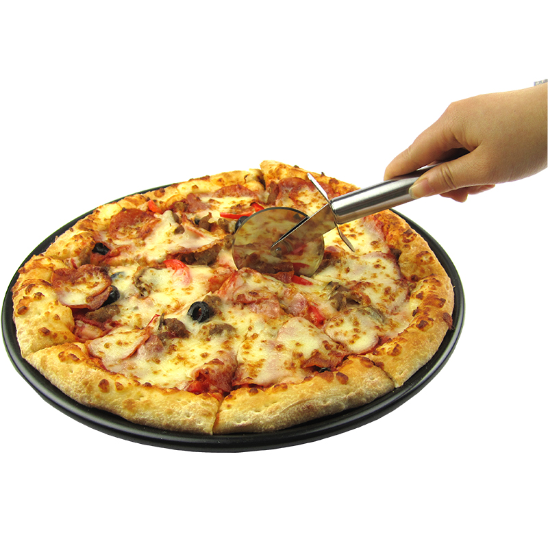 Ruostumaton teräs pizza yksipyörä leikatut työkalut halkaisija 6.5cm kotitalous pizza veitsi kakku työkalut pyörän käyttö vohveli keksejä
