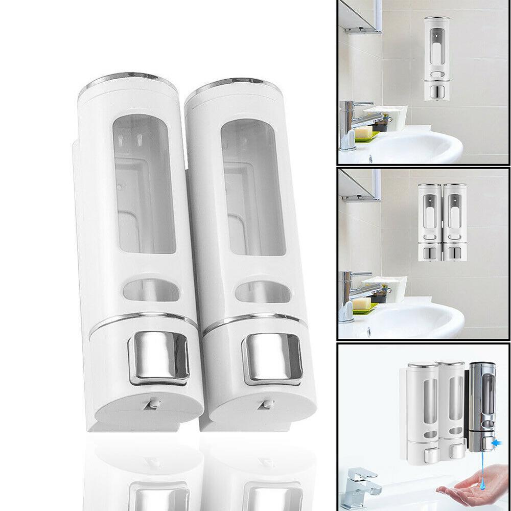 Dual Head Soap Dispenser Wall Mount Washing Lotion Soap Shampoo Hand Sanitizer Dispenser Bathroom accessories dispenser Sapone