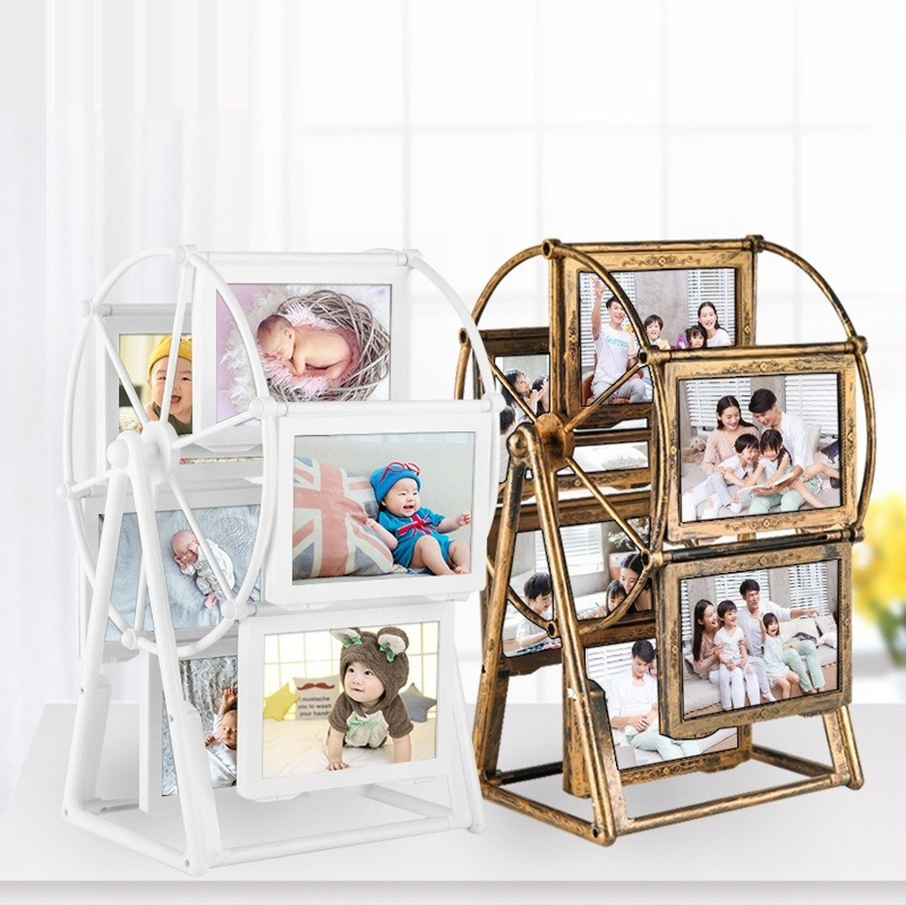 Kids Reuzenrad Fotolijst Set 5Inch Retro Koper Picture Frame Kids