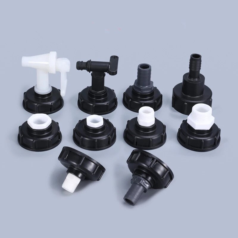 IBC Hose Adapter Reducer Connector Water Tank Fitting 2'' Standard Coarse Thread Durable Garden Hose Pipe Switch Fittings