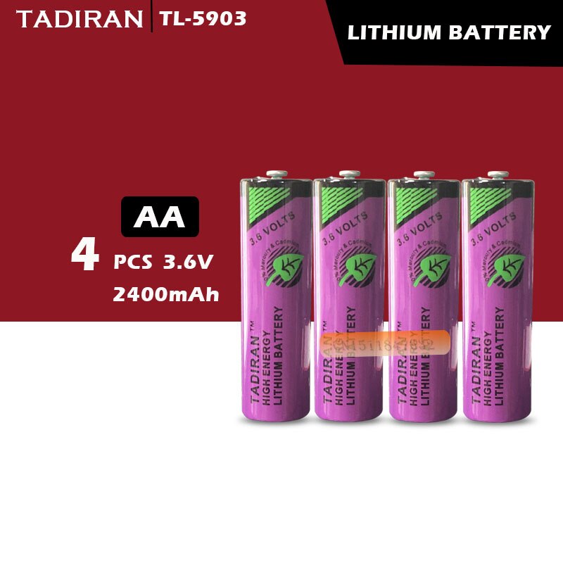 4 stücke Original Neue TADIRAN TL-5903 ER14500 14505 3,6 V AA PLC Lithium-Batterie Freies Schiff