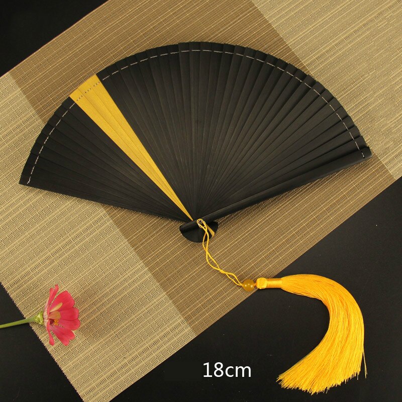 Japanse Stijl Retro Bamboe Hand Fan Klassieke Kant Ventilador Draagbare Zomer Dame Kleine Vouwen Fan Chinese Vrouwen Hand Fans: Army Green