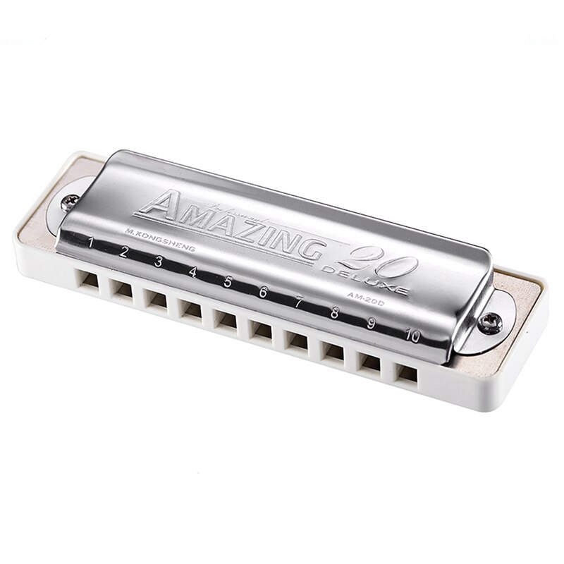 Kongsheng 2 stk yrke munnspill diatonisk munnorgel instrument blues harpe  - 10 hull blues & 10 hull key of c