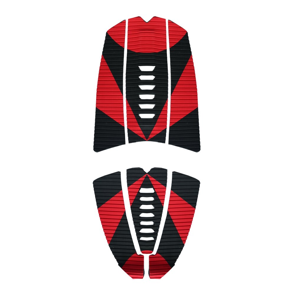 SUP Deck Traktion Pad 6 Stück Premium EVA mit Grip Surfbrett Longboard Paddle Board 3M Zurück Kleber Fuß Pads Neue: Red Line 6 pieces