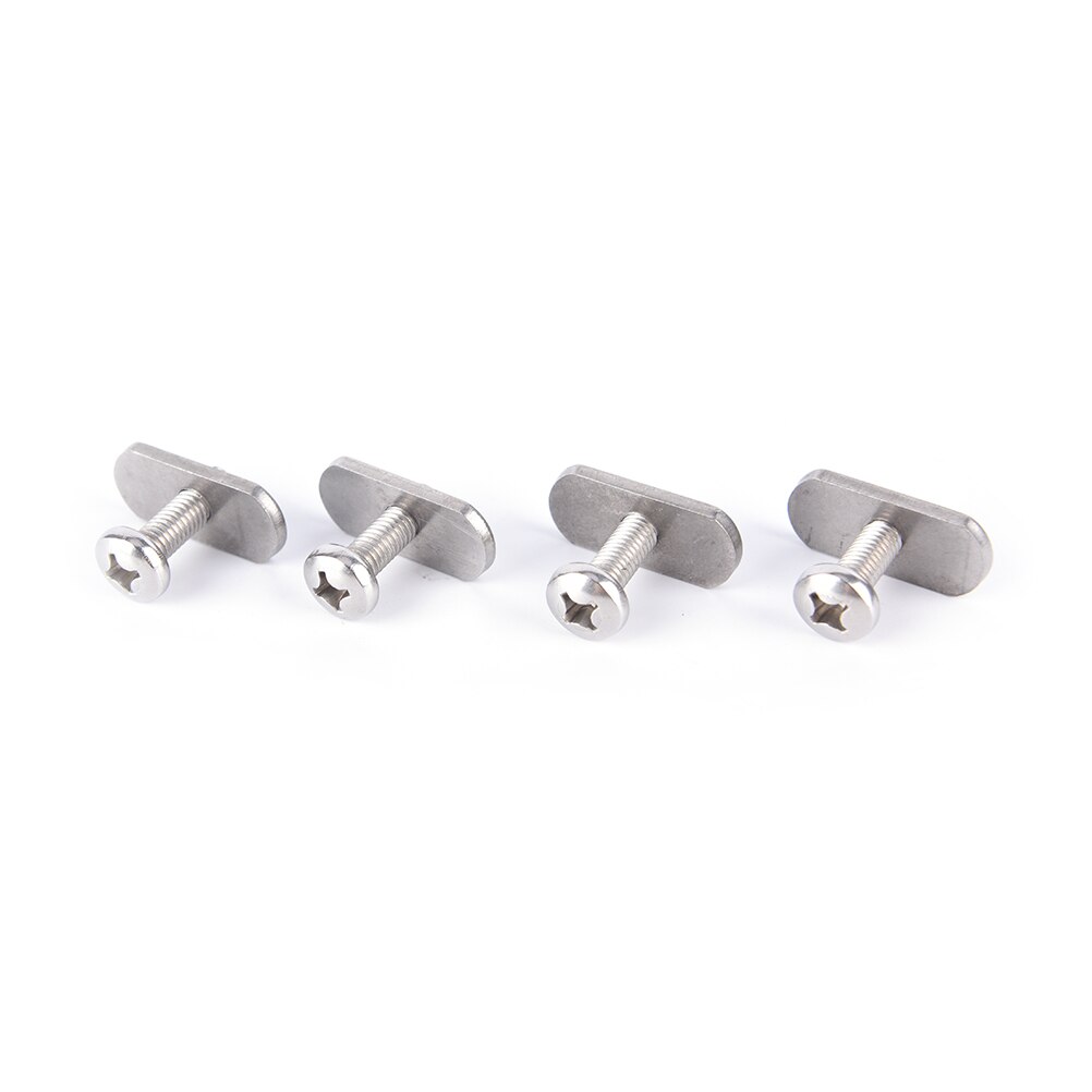 Conjunto de 4 tornillos para Kayak, canoa, barco y tuercas de pista, equipo de montaje de equipo de riel/oruga de acero inoxidable, accesorios para Kayak