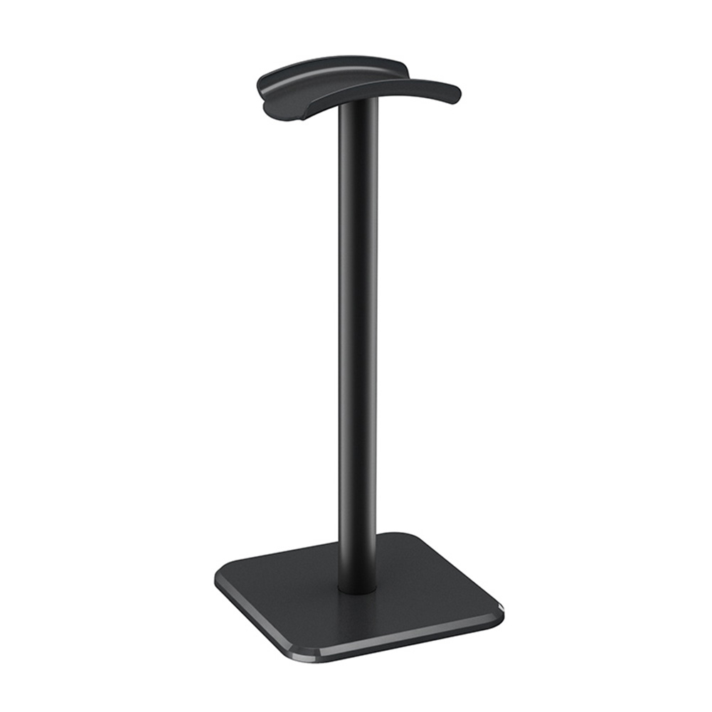 Aluminium Alloy Headphone Stand Holder Space Saving Gaming Headset Stand Rack Desktop Organizer Display Earphone Hanger Bracket: black