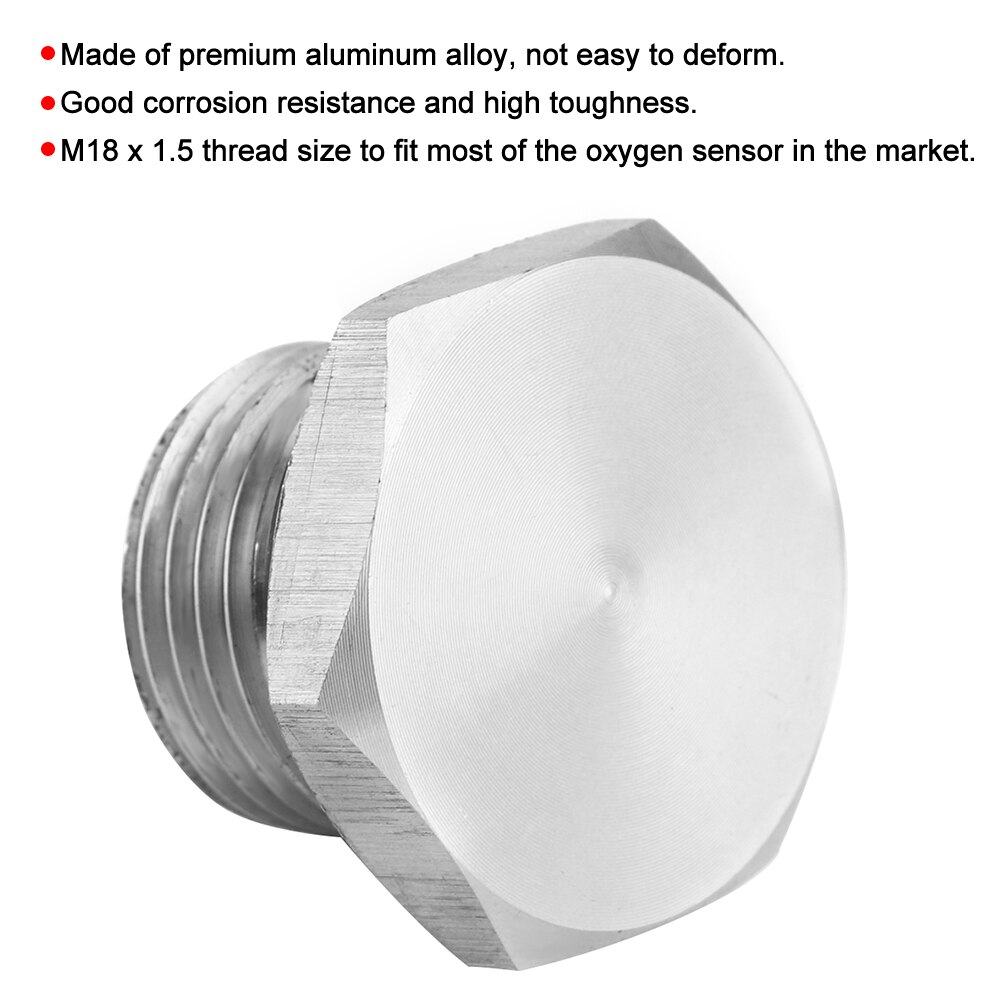 O2 Zuurstof Sensor M18 Uitlaatpijp Zuurstofsensor Plug Aluminium Bung Stub Universele Onderdelen Auto Accessoires Zuurstof Sensor Bung