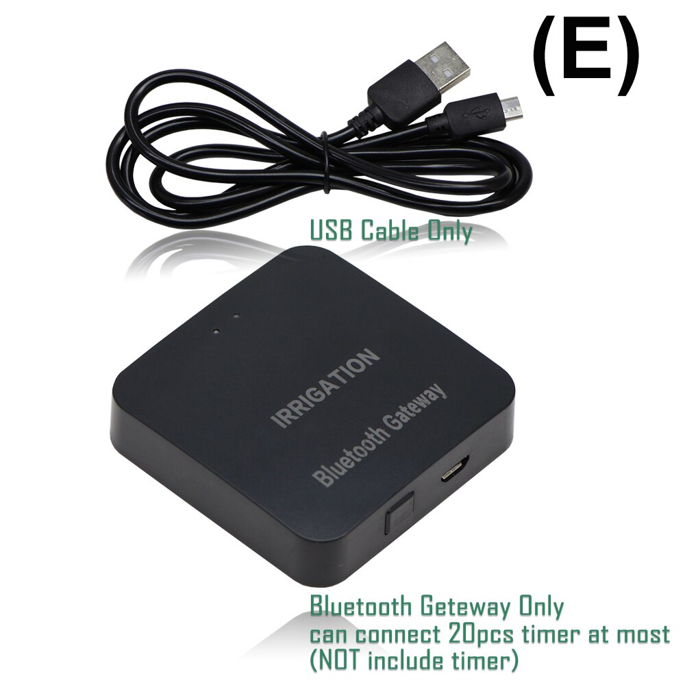 Tuin Wifi Bluetooth Irrigatie Timer IP67 Automatisch Sproeisysteem Gateway Controller Google Assistent Remote Smart Remote Sprinkler: E