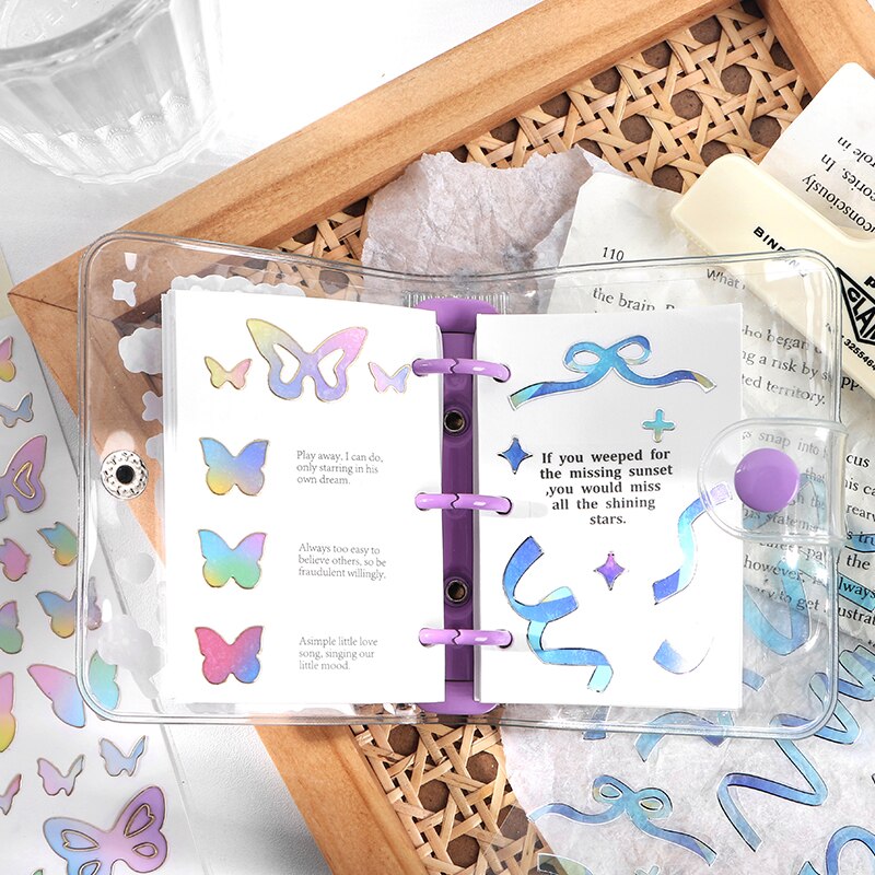 1Pcs Colorful Ribbon Decorative PET Stickers Scrapbooking Stick Label Diy Diary Album Korean Stationery Cute Sticker Accessories