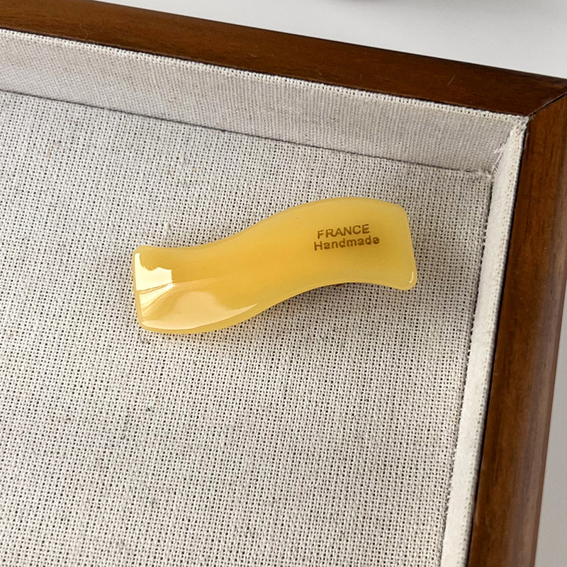 Retro Eenvoudige Golvende Acetaat Vorm Haarspeldjes Vrouw Meisjes Zoete Prachtige Haarspelden Kleurrijke Haarspeldjes Mode Haaraccessoires Nieuw: Lavendel