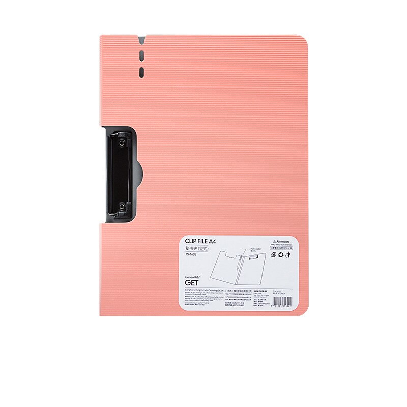 A4 Paper Multifunction Writing Clip Office Stationery Nursing Clipboard With Storage Student Writing Pad Storage Learn Supplies: Coral Zhu