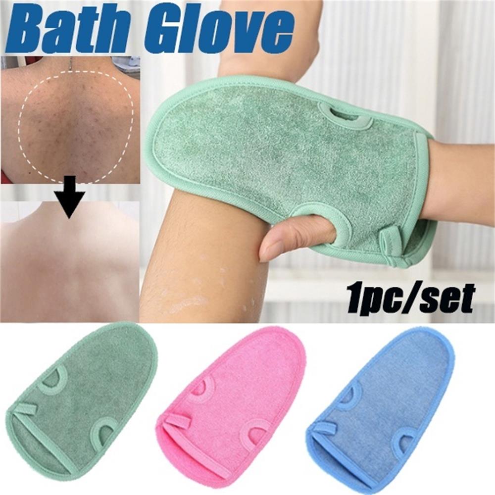 1pc Body Cleaning Scrub Mitt Rub Dead Skin Shower Spa Exfoliator Two-sided Bath Removal Bath Glove Body Massage Unisex
