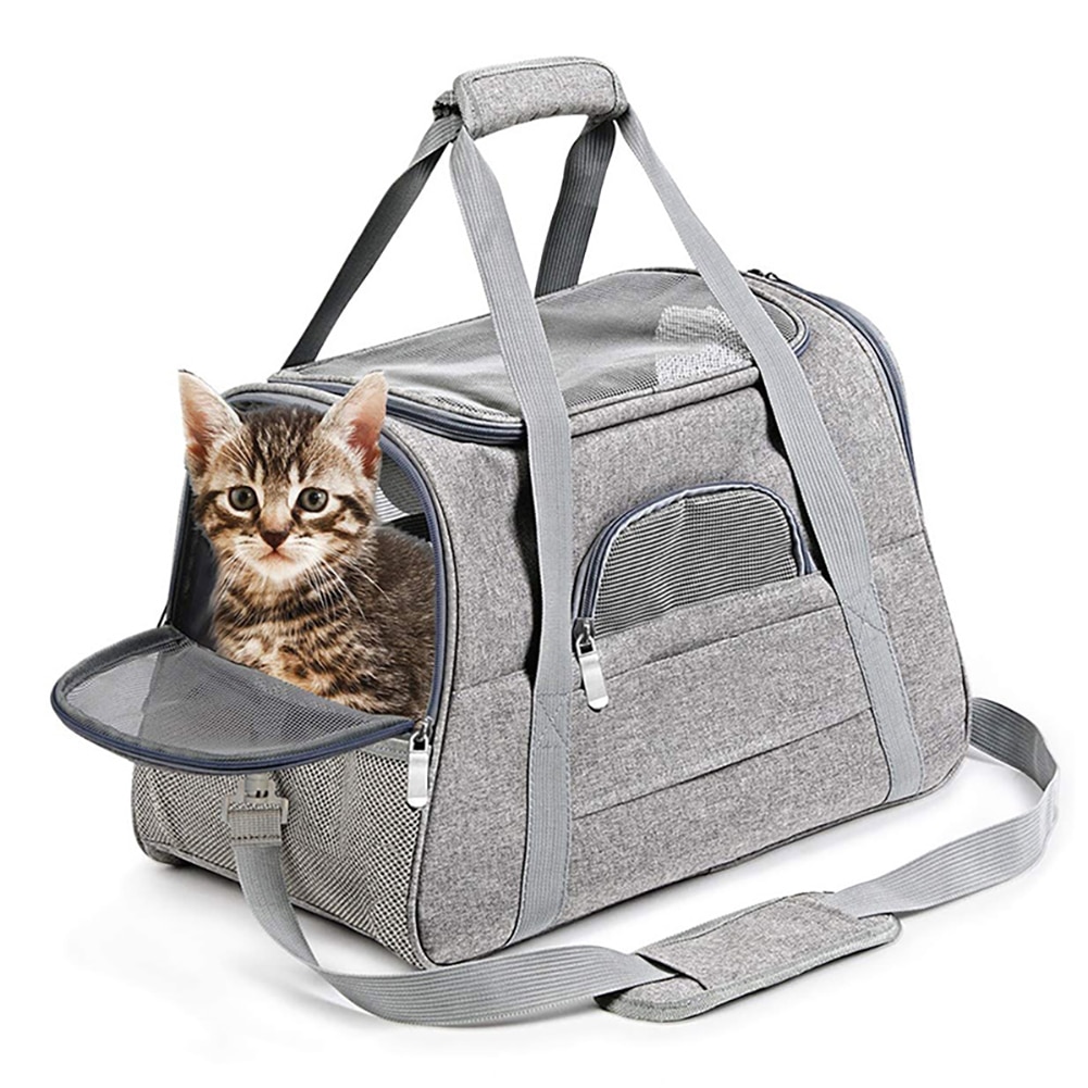 Portable Dog Carrier Bag Portable Dog Backpack With Mesh Window Airline Approved Small Pet Transport Bag Carrier For Dogs