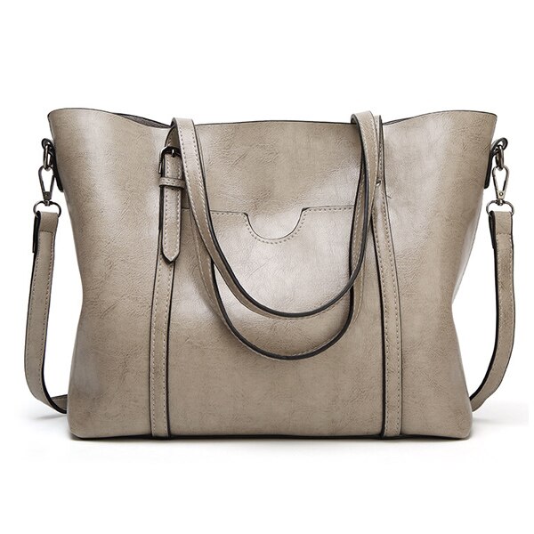 ALCEVR Luxe Handtassen vrouwen tassen Outlet Tote schoudertassen voor Zacht Leer Hoge Capaciteit Vintage Handtas Beroemde: Light-gray