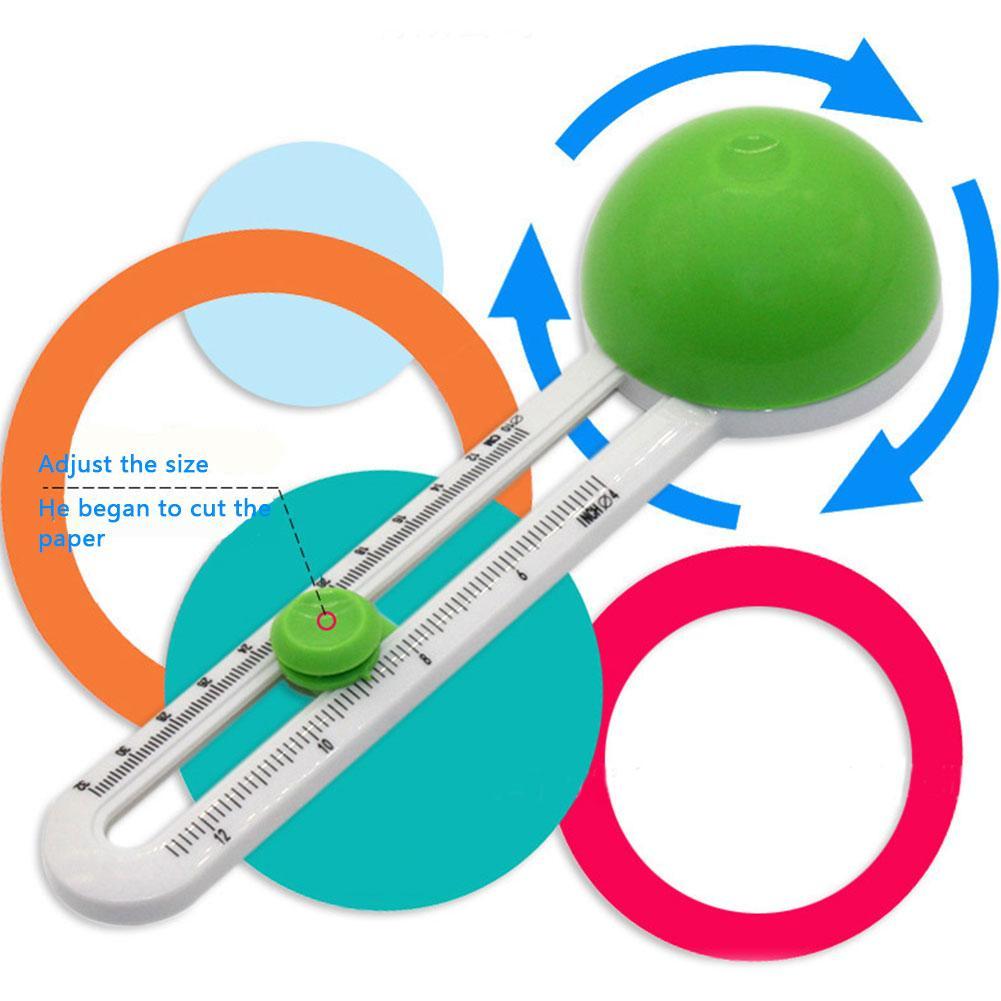 Circle Shape Cutter Handicraft Cutting Tool Diy Round Patchwork Cutting Compass Circle Paper-cutting Scrapbooking T3R0