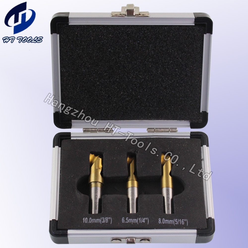 3 Pcs HSS Center Automotive sheet metal Spot welding Remove bit Tool 6.5MM 8MM 10mm Spot welding bit