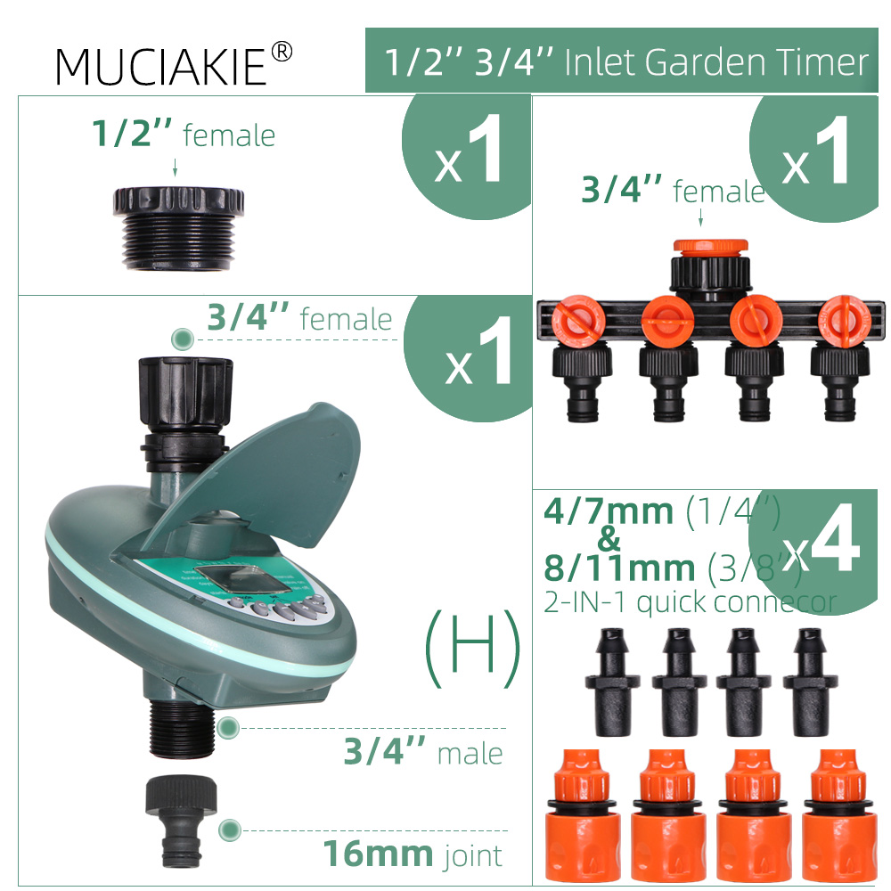 1PC Delicate Drip Irrigation System Programmable Water Timer Greenhouse Electronic Automatic Irrigator Controller: I