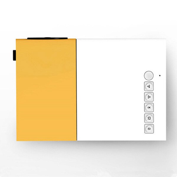 Projector Mini Projector Portable Theater Home Office HD 1080P Yellow LHB99