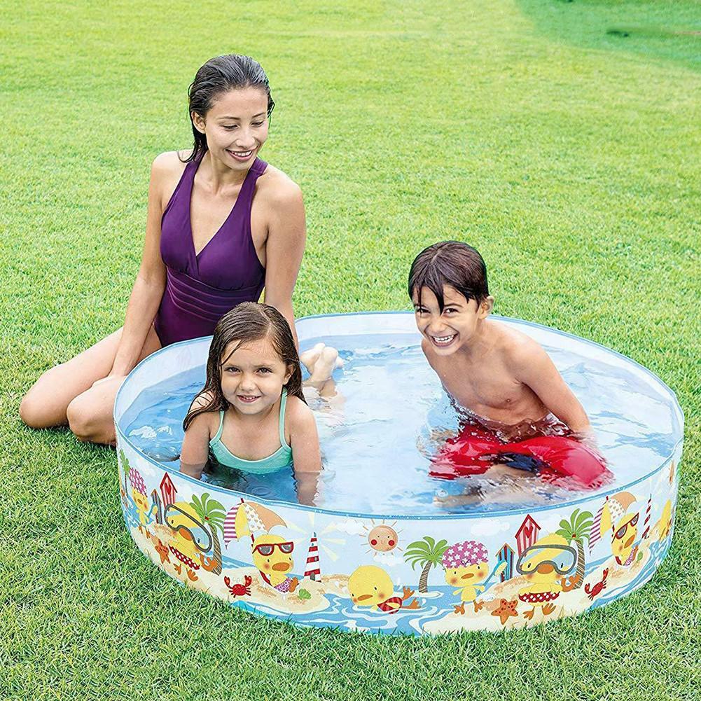 Hård plast pool oppustelig swimmingpool tykkere pvc soppebassin badekar udendørs sommer swimmingpool til børn