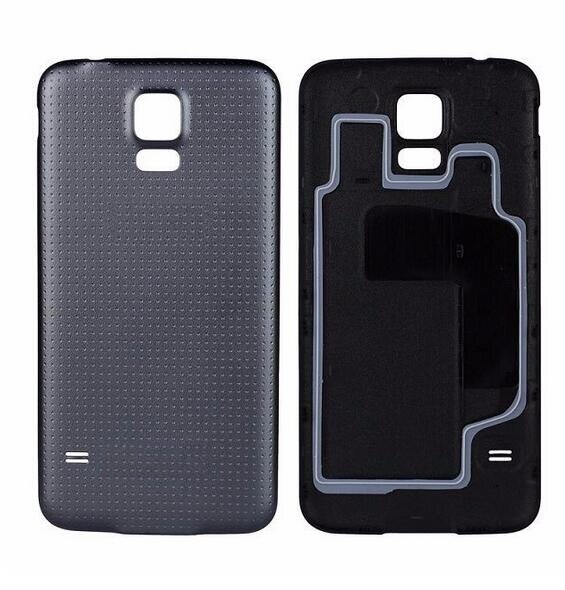 Back battery door cover for Samsung Galaxy S5 i9600 G900 Rear housing for Galaxy S5 mini G800 back cover case with 1x film: For S5mini / Black with ring