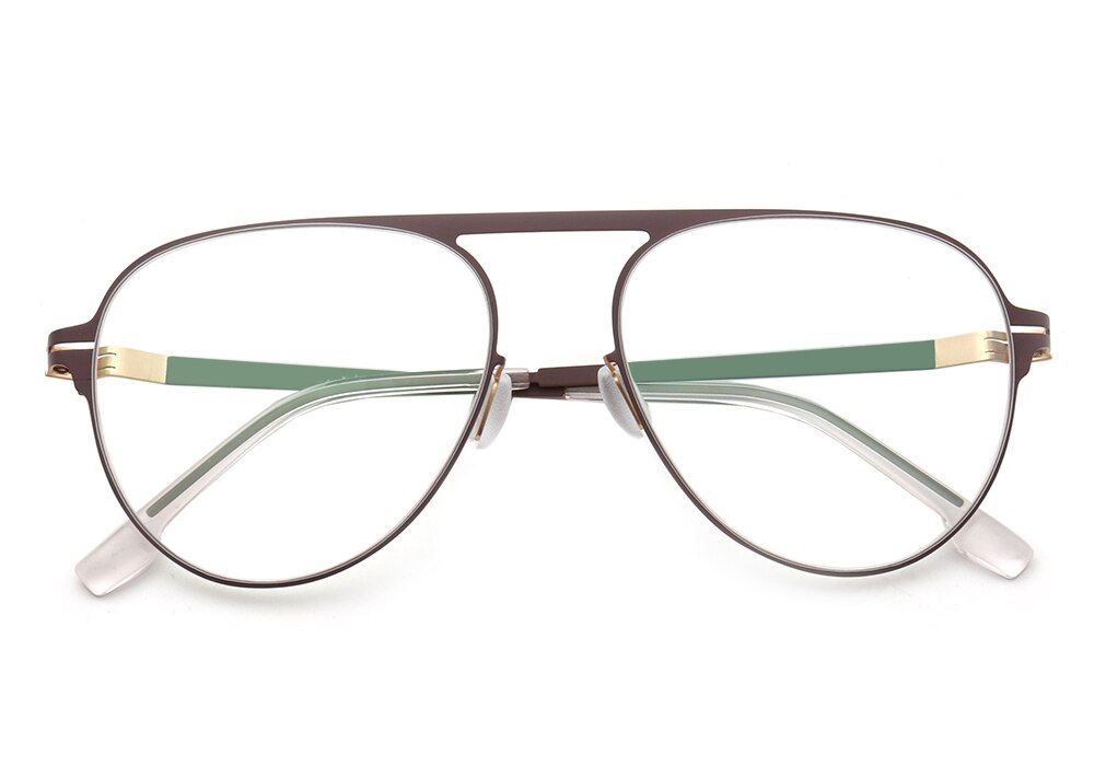 Montura de gafas ópticas de aleación de silicona para hombres, gafas graduadas para miopía , a la de gran tamaño montura de Metal, gafas ULTEM: C3