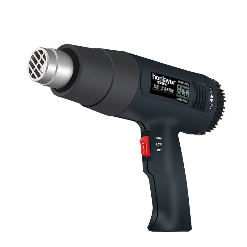 digital display air gun film baking gun heat shrinking gun film drying gun industrial air tube plastic welding machine