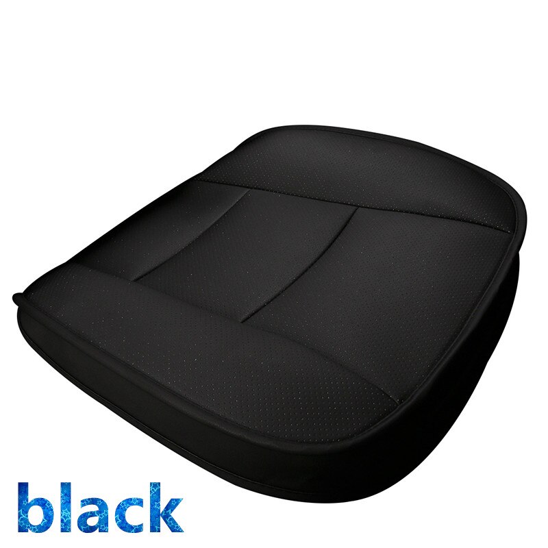 Le siège de voiture universel automatique en cuir de luxe couvre le siège des véhicules à moteur couvre le style de voiture pour Porsche Cayenne SUV Cayman Macan 90% voitures: BLACK