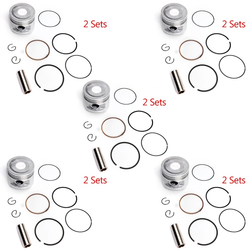 Areyourshop Motorcycle Bore Size STD 53mm Piston Kit For Honda Rebel CA 250 CMX250 +0.25,0.50,0.75,1.00 Motorcycle Accessories