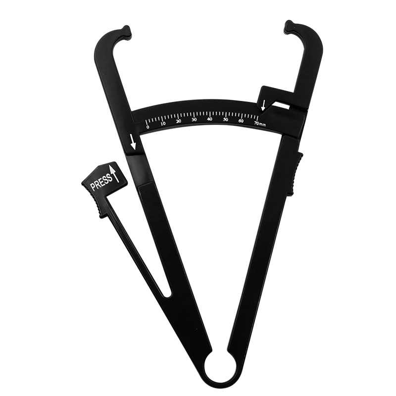 Probador de pérdida de grasa corporal, calculadora, pinza, Clip de Fitness, herramienta de medición de grasa, tabla delgada, instrumento de prueba de pliegues: Blanco