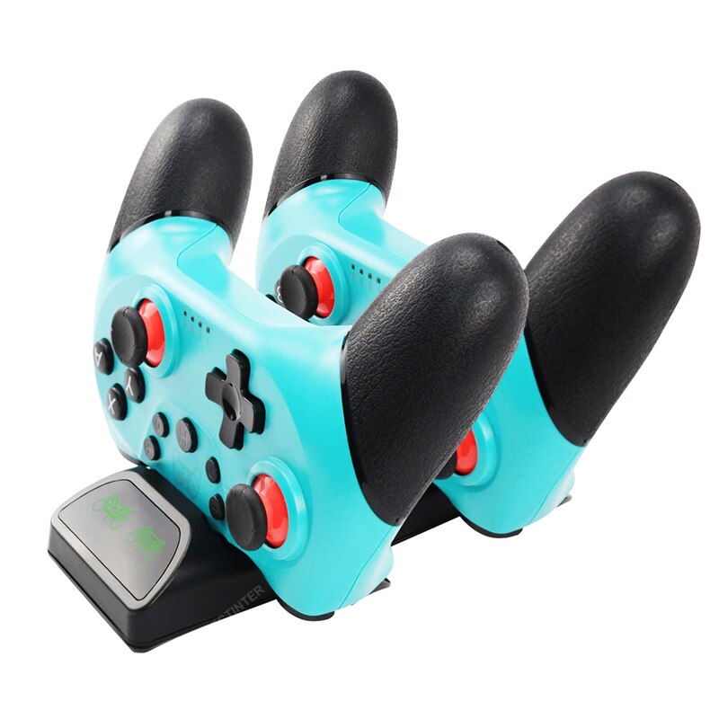 Dual Charger Compatible Nintendo Switch Pro Wireless Gamepad Controller joystick Charging Dock Stand Station Game Accessories