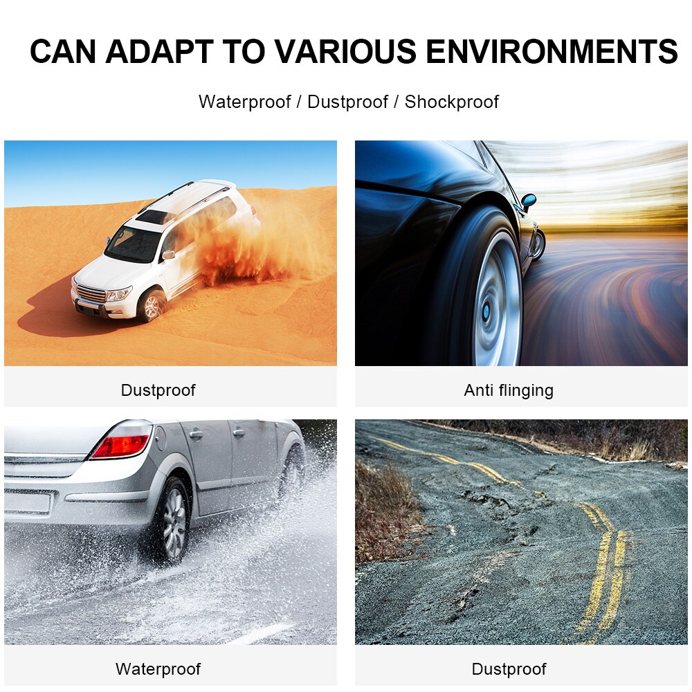 Car TPMS Tyre Pressure Monitoring System Tyre Pressure Auto Security Alarm Systems Digital LCD Display Battery External Sensor