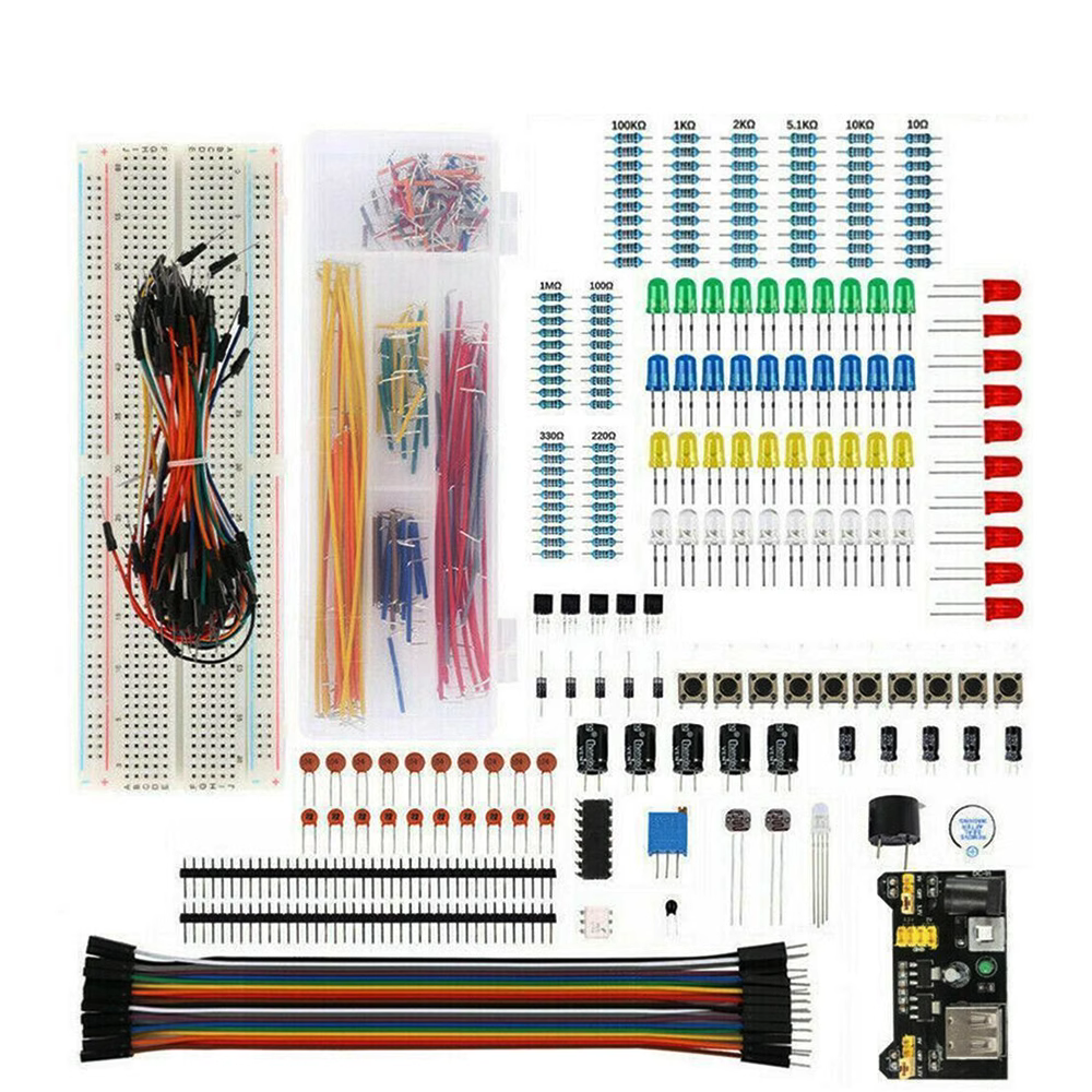 830 stks/doos DIY Project Starter Kit Voor Arduino UNO R3 Kit Elektronische DIY Kit Elektronische Component Set Met Tie-punten Broodplank