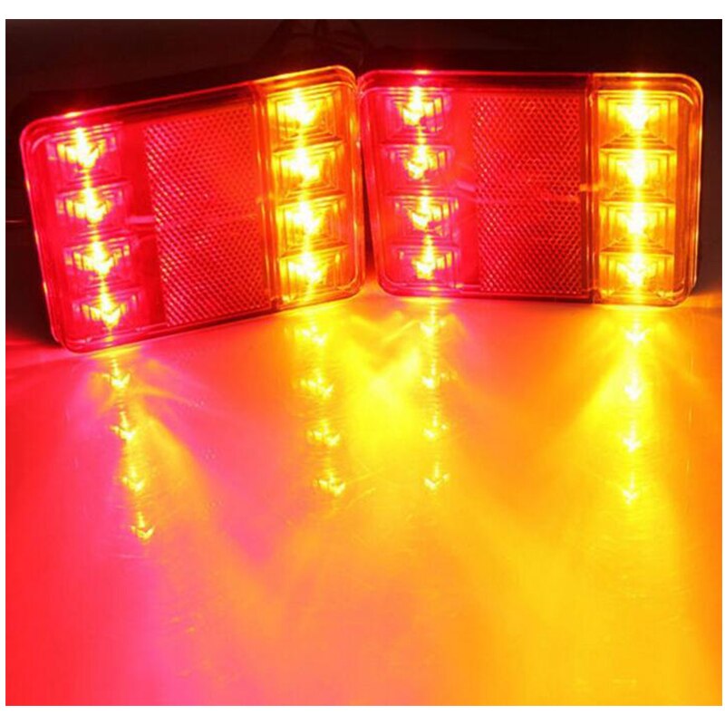 2 kpl 12v auton kuorma-auto led takatakavalot varoitusvalot takavalot kuorma-autotarvikkeet perävaunuihin asuntovaunuihin ute asuntoautot mönkijät veneet