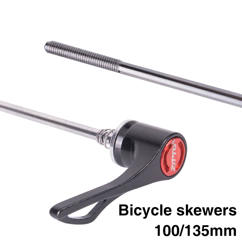 Cykeldele mtb landevejscykel cykel skruespyd 9mm 5mm quick release spyd nav 100 135 pålidelige aksel 1 par