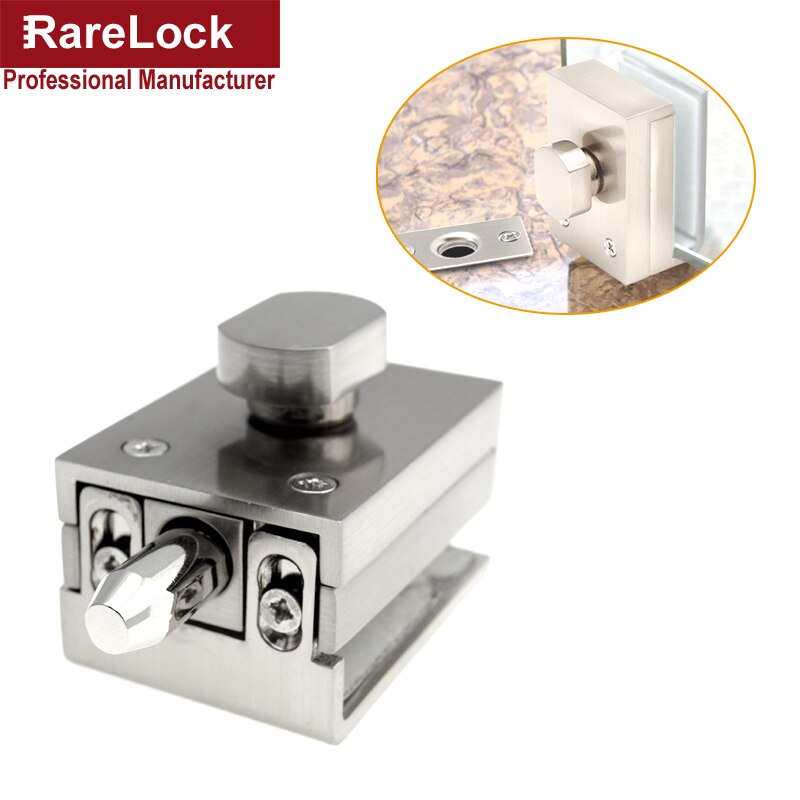 Glas Schiebetür verriegeln für Badezimmer Büro Hotel Schule Zu Hause DIY Hardware- Rarelock MMS489 ich