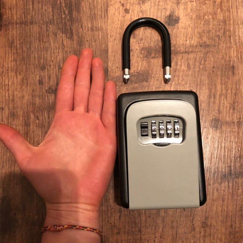 Pengeskab med kode sikkerhed hemmelig stash bil nøgle lås skjult opbevaring sikkerhed skjul locker pengeskabe til hjemmet udendørs lille skab