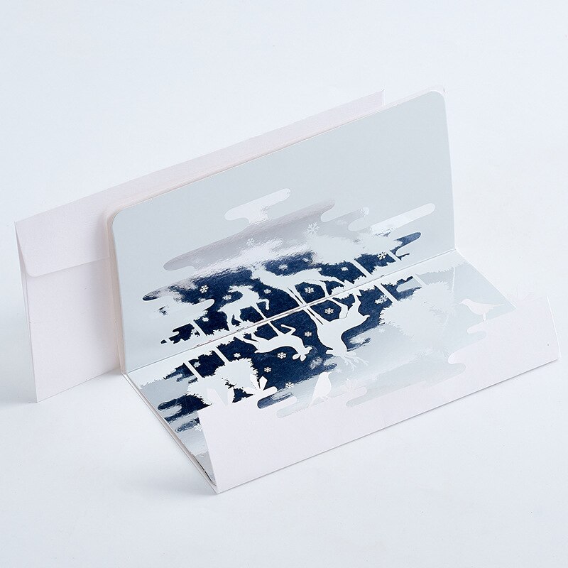 Mirror Reflection Animal Series Greeting Card Double-layer Hollow 3D Birthday Card Teacher Mother's Day Blessing