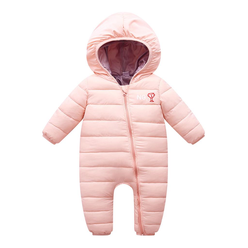 Autumn Winter Warm Baby Clothes Jackets For Baby Jumpsuit Baby Girls Boys Bodysuit Kids Hooded Outerwear Coat Children: PK / 73