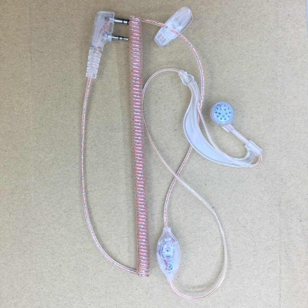 honghuismart transparent telescope headphone K plug for Kenwood Baofeng BF-UV5R,888S,Puxing,Quansheng,Wouxun etc walkie talkie